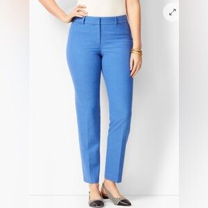 TALBOTS HAMPSHIRE ANKLE PANTS - CURVY FIT - DIAMOND BLUE CHAMBRAY Size 14